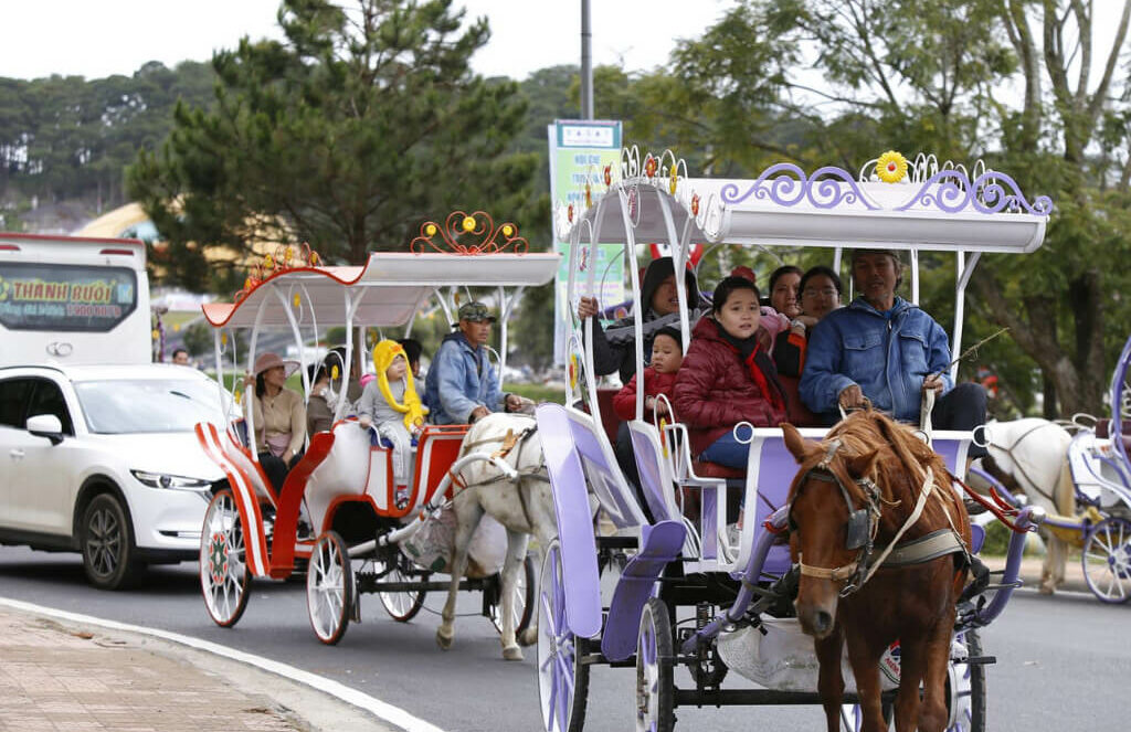 Hồ Xuân Hương – Viên ngọc bích quý giá giữa lòng Đà Lạt 38 Ngồi xe ngựa dạo quanh hồ