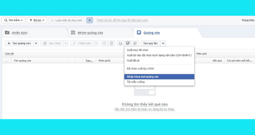 Cách sao chép chiến dịch quảng cáo Facebook từ tài khoản này sang tài khoản khác bước 6