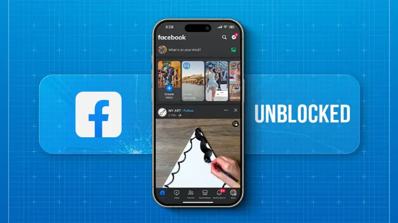 What is unblocking Facebook?