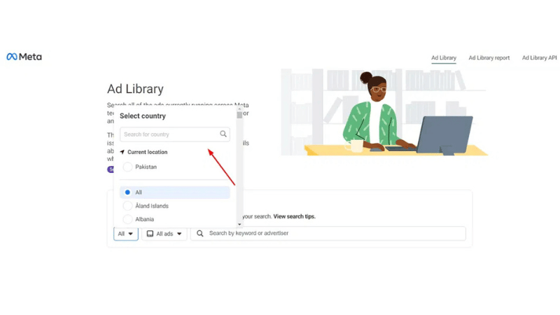 How to use the Meta ad library to spy on Facebook ads from competitors