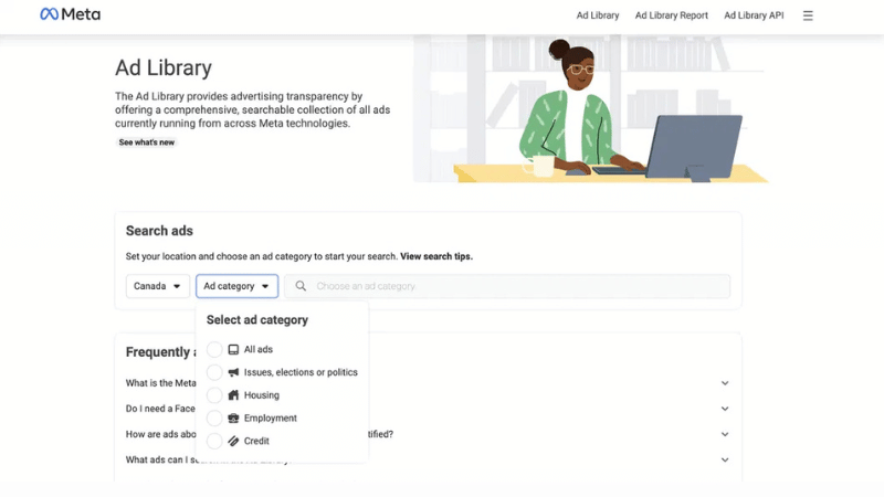What is the Facebook Ad Library?