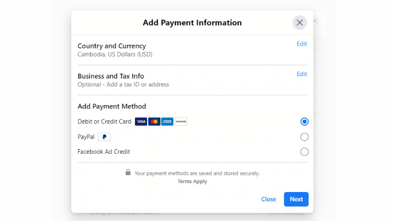 Payment method