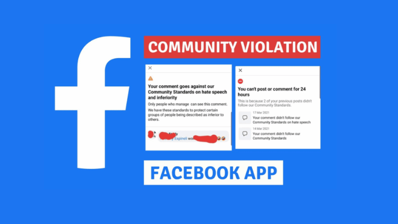 Violating community standards