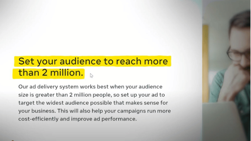 A major shift in audience size from Meta
