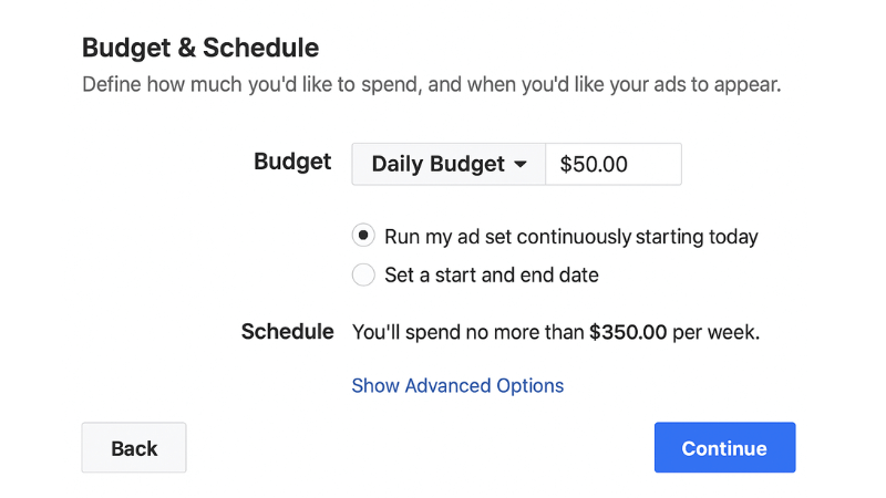 Is $50 a good budget for Facebook Ads?