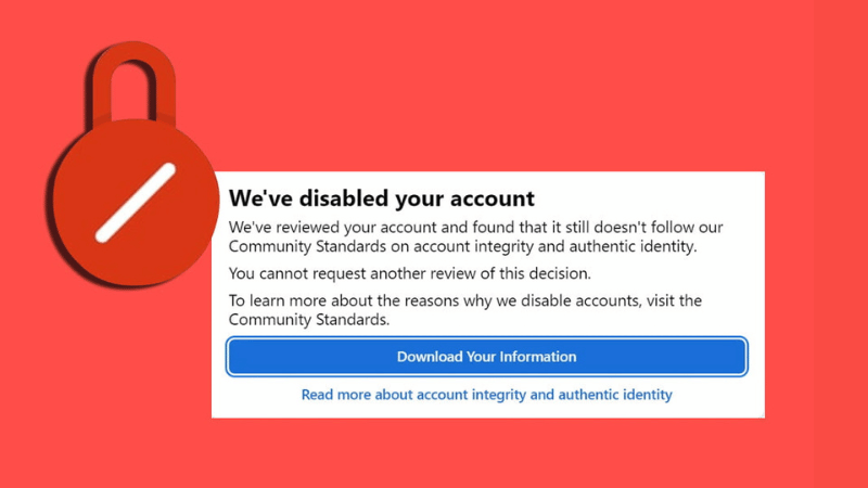 Ad removal, account restriction, or lockout