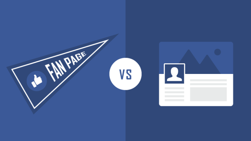 Check pages, fan pages, and business accounts