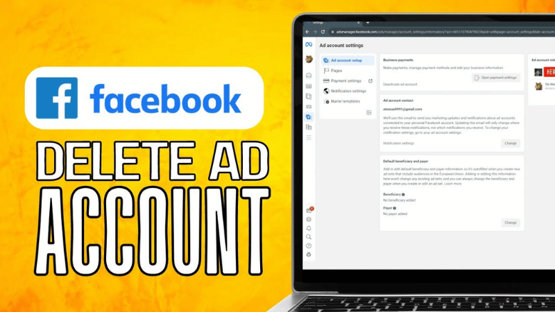How to delete an ads account on Facebook quickly and simply