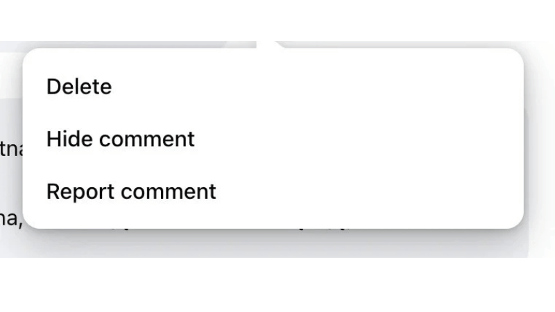 How to hide, delete, and report comments as desired