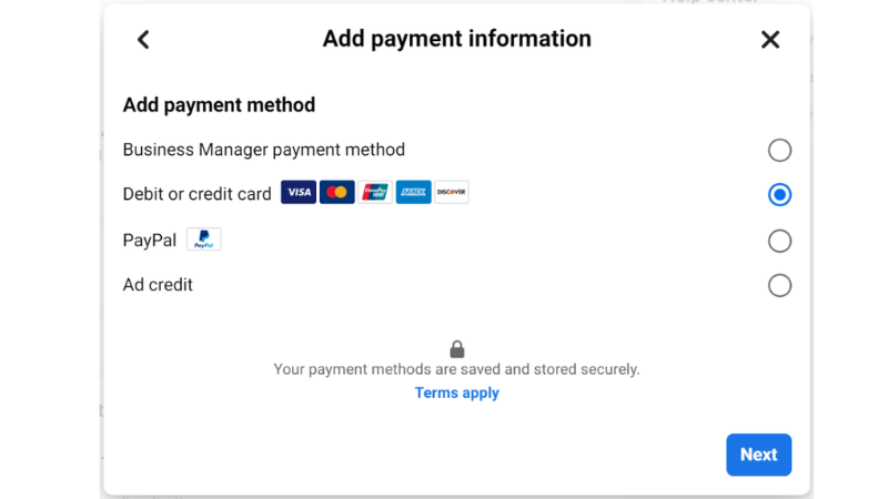 Steps to handle common payment errors when running Facebook Ads