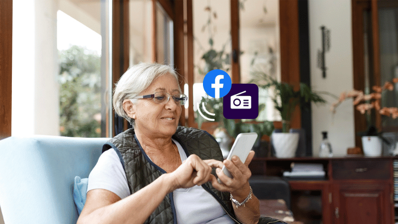 Facebook ad case for the elderly customer group