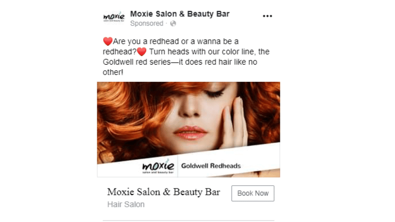 Types of Facebook advertising for hair salon