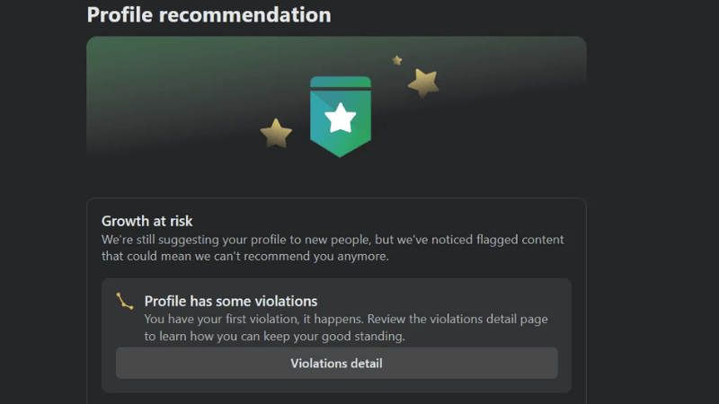 Making the profile "Recommendable"