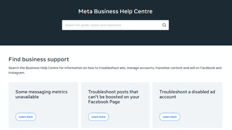 Truy cập trang trạng thái chính thức của Meta để khắc phục sự cố