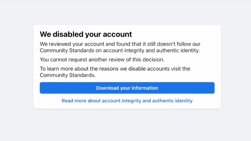 Vì sao tài khoản quảng cáo Facebook của bạn bị vô hiệu hóa